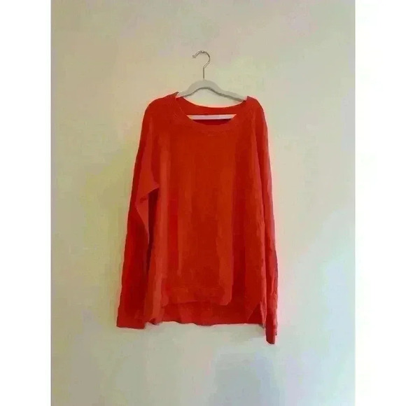 Loft Lou & Grey Signaturesoft Sweatshirt Coral/Orange Size Small - Picture 1 of 5